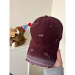 Distressed Baseball Hat Supplier - 6 Panel High Quality 3D Embroidered Gradient