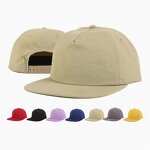 5 Panel Snapback Cap Manufacturer - 3D Polyester Embroidery Flat Brim All-Gender
