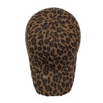 Women's Fashion Baseball Cap Manufacturer - 6 Panel 3D Embroidery 100% Polyester Leopard