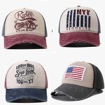 USA Flag Baseball Cap Factory - Custom Vintage Embroidered 5 Panel Unstructured