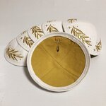 White Suede Kippah Manufacturer - Personalized Gold Leaf Embroidery