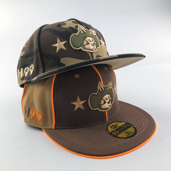 Custom Fitted Baseball Cap Factory - 6-Panel 3D Embroidery Snapback Flat Brim