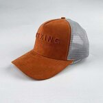 Suede Mesh Trucker Hat Factory - 3D Embroidery Casual Summer Hip Hop 2 Tone Logo