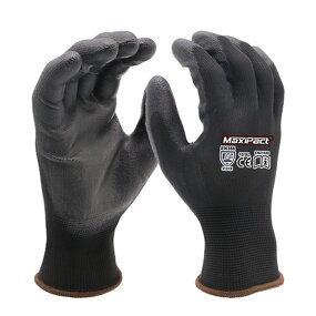 PU Coated Palm Gloves Supplier - MaxiPact 13g Polyester Seamless