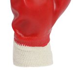 Red Smooth Liner Gloves Manufacturer - MaxiPact PVC Dot Coated