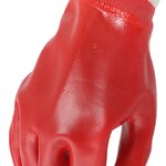 Red Smooth Liner Gloves Manufacturer - MaxiPact PVC Dot Coated