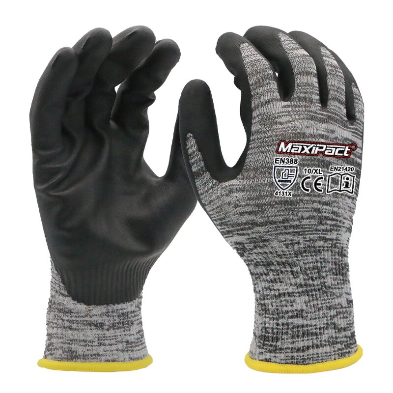 Nitrile Foam Gloves Manufacturer - MaxiPact 15G for Construction