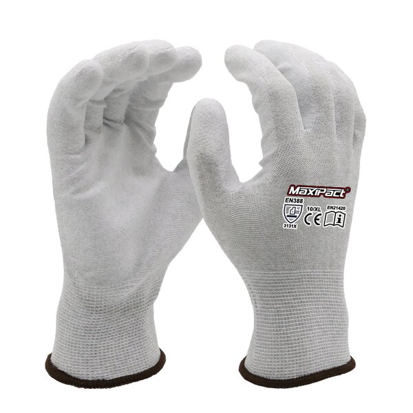 Anti-Static Safety Gloves Manufacturer - MaxiPact 13G PU