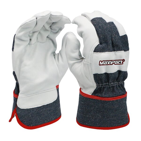 Cow Grain Leather Gloves Supplier - MaxiPact Rigger Work