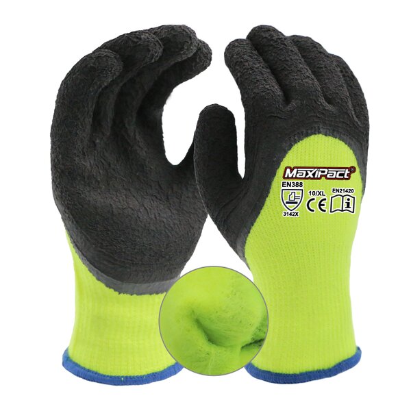 Latex Foam Gloves Manufacturer - MaxiPact 7G 3/4 Dipped Warm