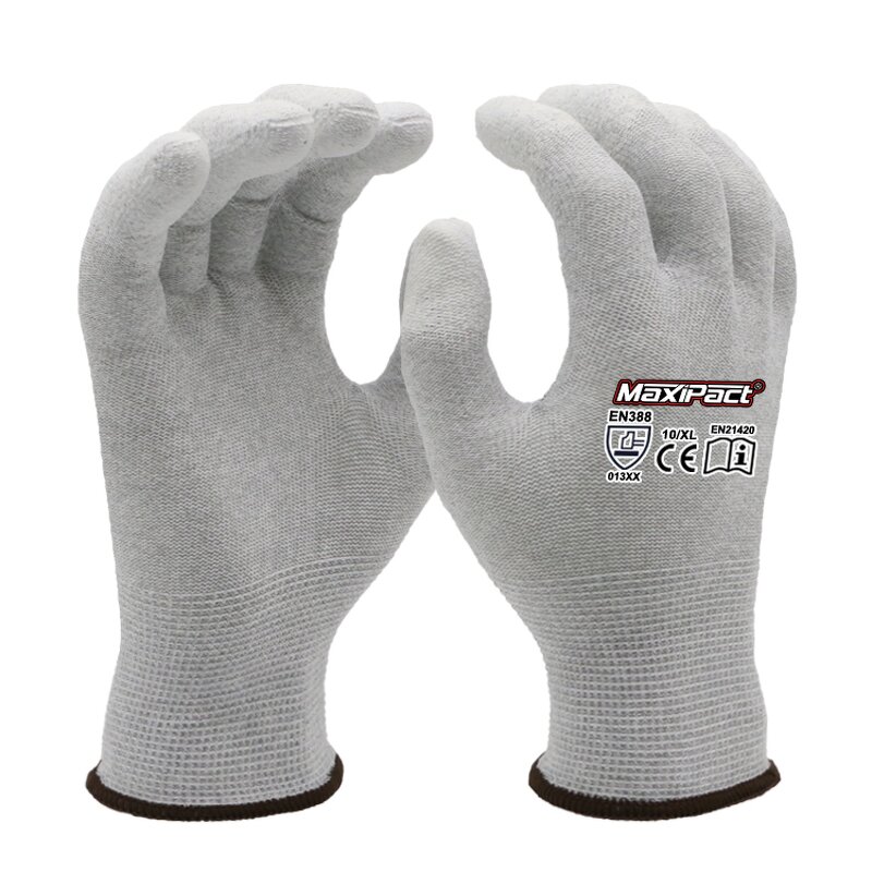 Anti-Static Work Gloves Supplier - MaxiPact Wholesale PU Carbon