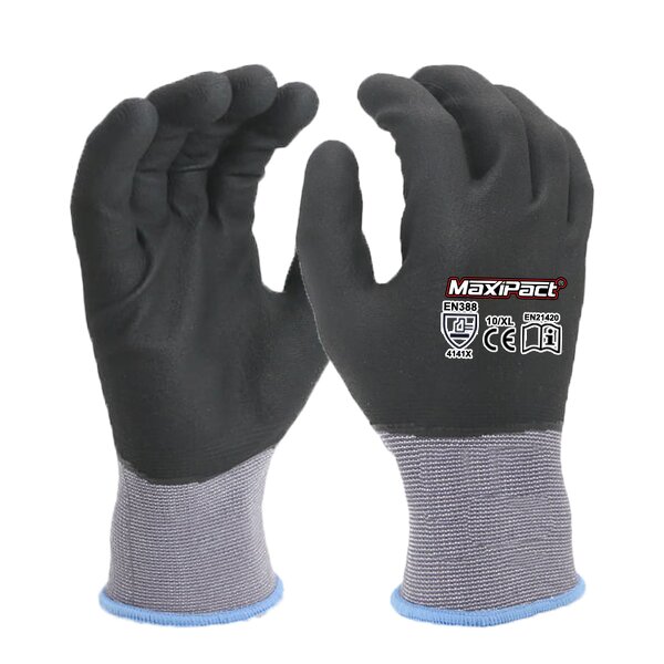 15G Safety Nitrile Gloves Manufacturer - MaxiPact Custom Sandy