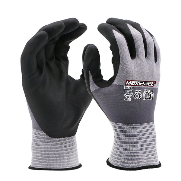 15 Gauge Foam Nitrile Gloves Manufacturer - MaxiPact Man EN388