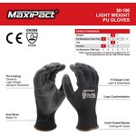 PU Work Safety Gloves Manufacturer - MaxiPact Wholesale Breathable