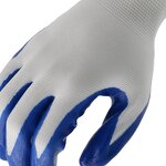 Blue Nitrile Safety Gloves Supplier - MaxiPact 13G Construction