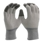 Grey PU Coated Gloves Supplier - MaxiPact Customized Logo for