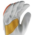 Soft Cow Leather Gloves Manufacturer - MaxiPact with TPR Safety