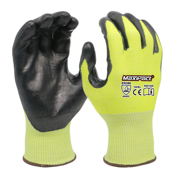 Anti-Cut Palm Glove Supplier - MaxiPact A7 Yellow Safety