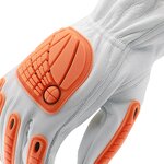 Soft Cow Leather Gloves Manufacturer - MaxiPact with TPR Safety