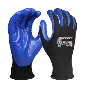 Smooth Nitrile Palm Gloves Supplier - MaxiPact CE EN388 Approved