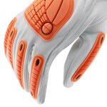 Soft Cow Leather Gloves Manufacturer - MaxiPact with TPR Safety