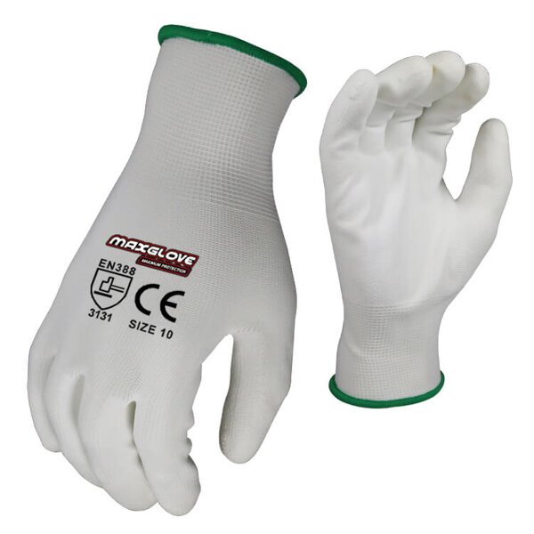 PU Coated Safety Gloves Manufacturer - MaxiPact Custom logo