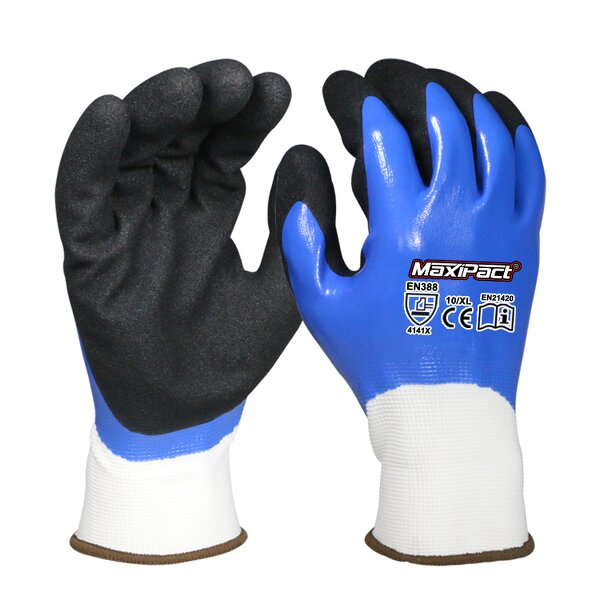 Double Nitrile Dipped Gloves Manufacturer - MaxiPact Custom Logo