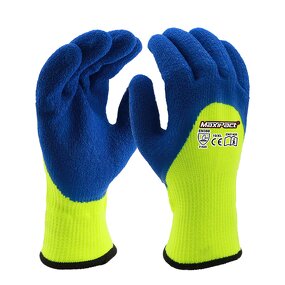 Latex Crinkle Gloves Manufacturer - MaxiPact 7G High Visibility