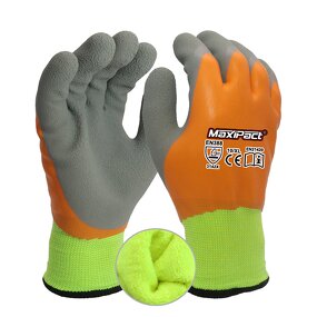 Heavy Duty Winter Gloves Manufacturer - MaxiPact Orange Latex