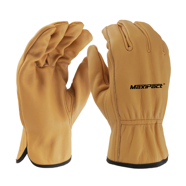 Cow Grain Leather Gloves Manufacturer - MaxiPact Durable Full