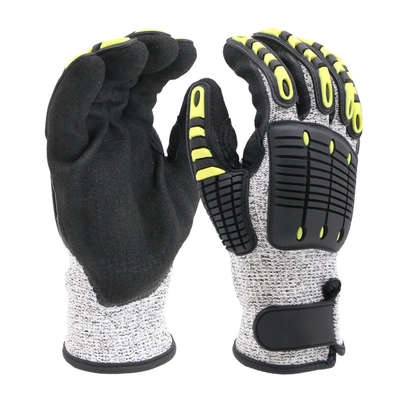 Level 5 Impact Gloves Supplier - MaxiPact Sandy Nitrile HPPE