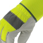 Hi-Visibility Leather Gloves Supplier - MaxiPact Customized Logo