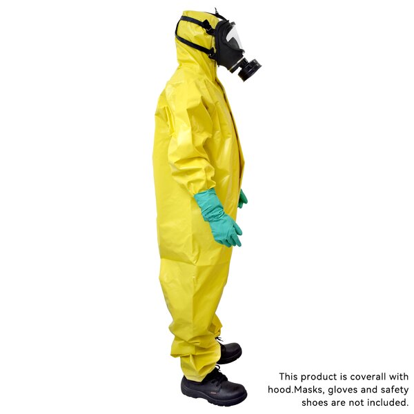 PPE Coverall Manufacturer - Type3 4 Heavy PVC Chemical Liquid Spray HazMat Suits
