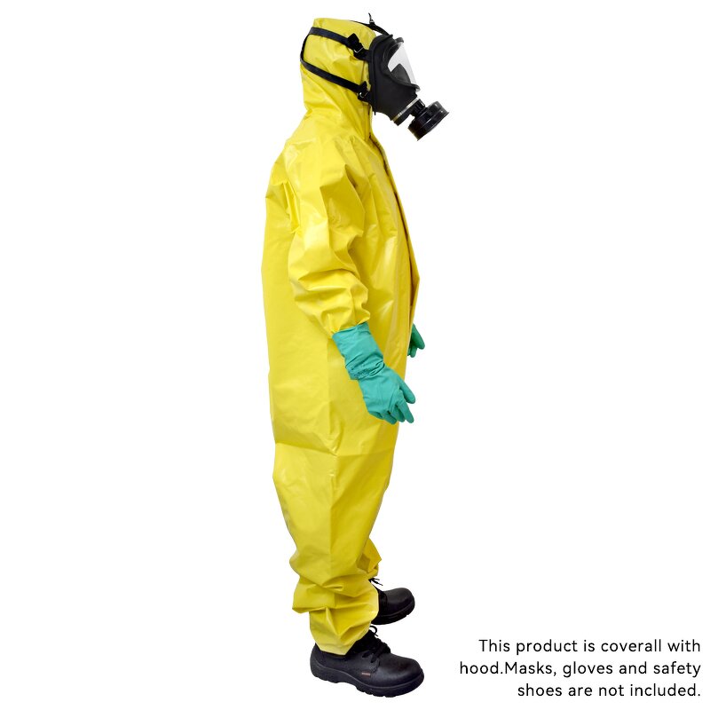 PPE Coverall Manufacturer - Type3 4 Heavy PVC Chemical Liquid Spray HazMat Suits