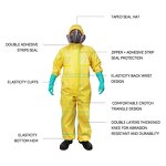 Type 3 Protective Clothing Factory - Chemical Overall Jumpsuit Anti Acid Hooded Full Body PPE