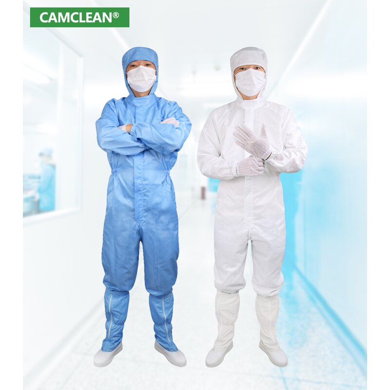 Antistatic Jumpsuit Factory - Industrial Polyester Cleanroom ESD Smock for LED Industry