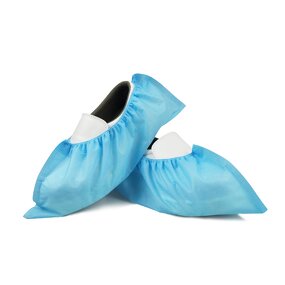 CPE Shoe Covers Factory - Durable Blue Disposable Providing Reliable Protection Keeping Floors Clean