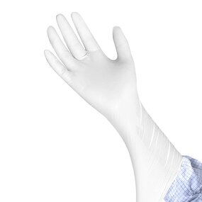 Nitrile Cleanroom Gloves Supplier - 12 Inch GN3 Durable Class 100/1000 White
