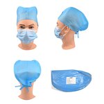 Disposable Bouffant Cap Factory - Non Woven Strip Clip Cap with Straps for Medical