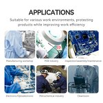 White ESD Gloves Supplier - PU Working Gloves Safety Anti-Static Dotted