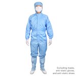Anti-static Overalls Manufacturer - One-piece Hooded for Electronics Workshops Cleanroom