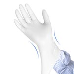 Nitrile Gloves Manufacturer - Powder Free White 12 Inch Cleanroom Class 100