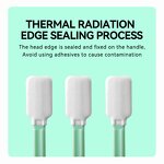 Foam Swabs Manufacturer - Lint-Free Dust-Free Green Rod PP for Sterile Environments