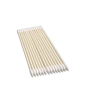 Wooden Cotton Swabs Factory - 100 Pcs 6" Slender Pointed Tip for Lab Cleanroom