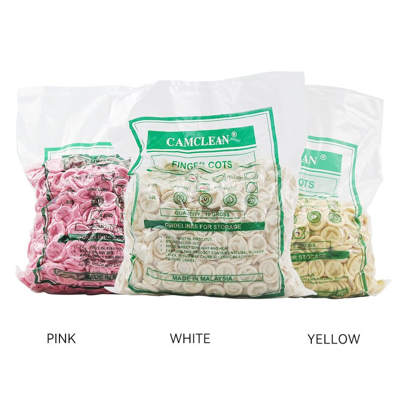 ESD Finger Cot Supplier - Anti-Static Natural Latex for Semi-Conductor Cleanroom