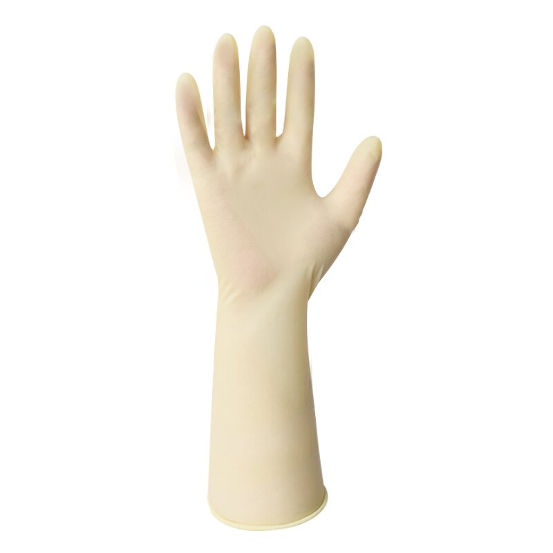 Cleanroom Latex Gloves Supplier - 12" Protection for Controlled Environments