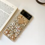 Luxury Phone Case Supplier - Diamond Crystal Flower Chain