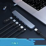 USB C Hub Supplier - New 7-in-1 Splitter Docking Station