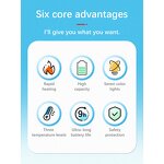 Split-Magnetic Hand Warmer Supplier - 2-Pack Electric Heater