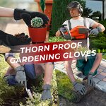 Garden Work Glove Supplier - Premium Cowhide Leather Safety Breathable Cotton Lining Adjustable